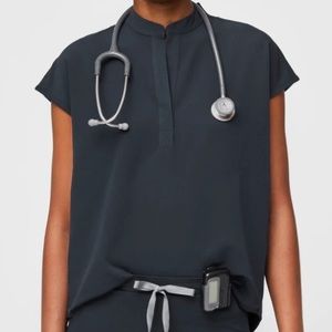 Women's Dark Harbor Rafaela - Mandarin Collar Scrub Top